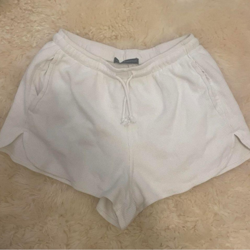 Brandy Melville Cream Athletic Shorts